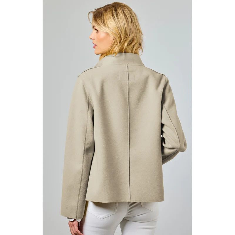 Natalie Short Jacket 2206, Color: Taupe, Size: 4