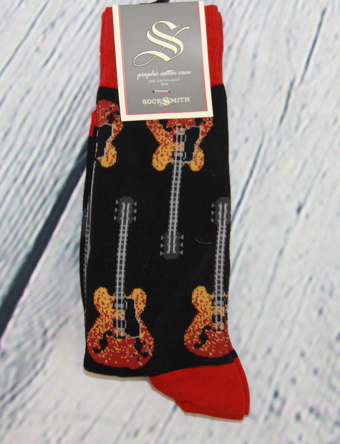 Guitar Print Sock
