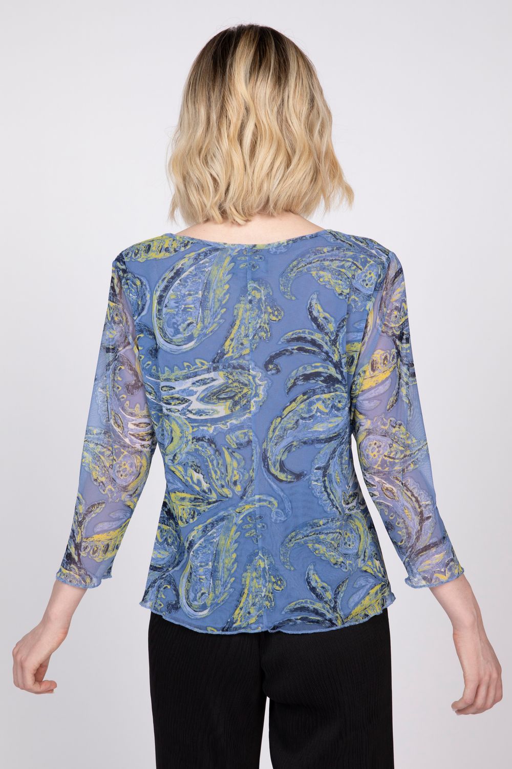 Sienna Lined Crew Neck L223120, Color: Pool, Size: XS