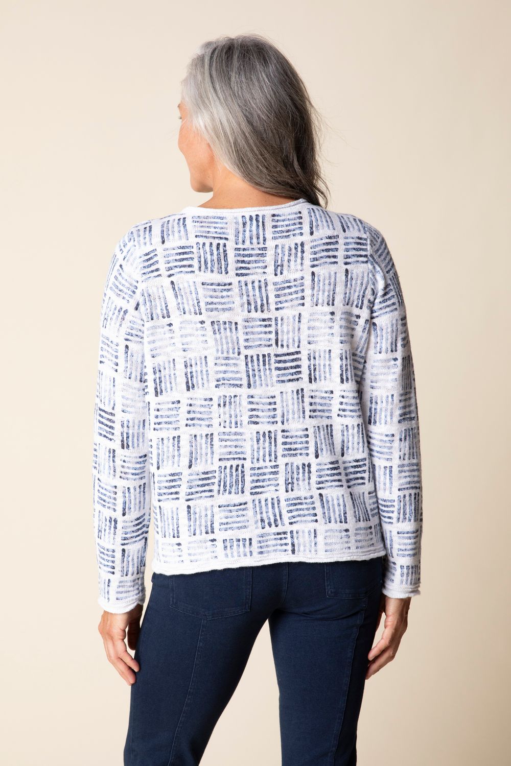 Easy Cardigan H82318, Color: White, Size: XS