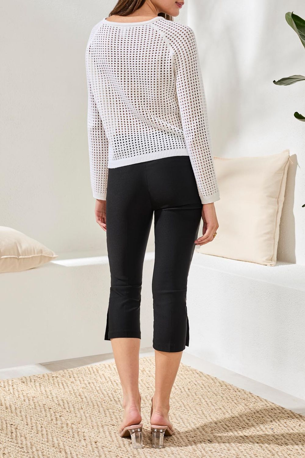 Bell Sleeve Sweater 6219O/5487, Color: Black, Size: XS