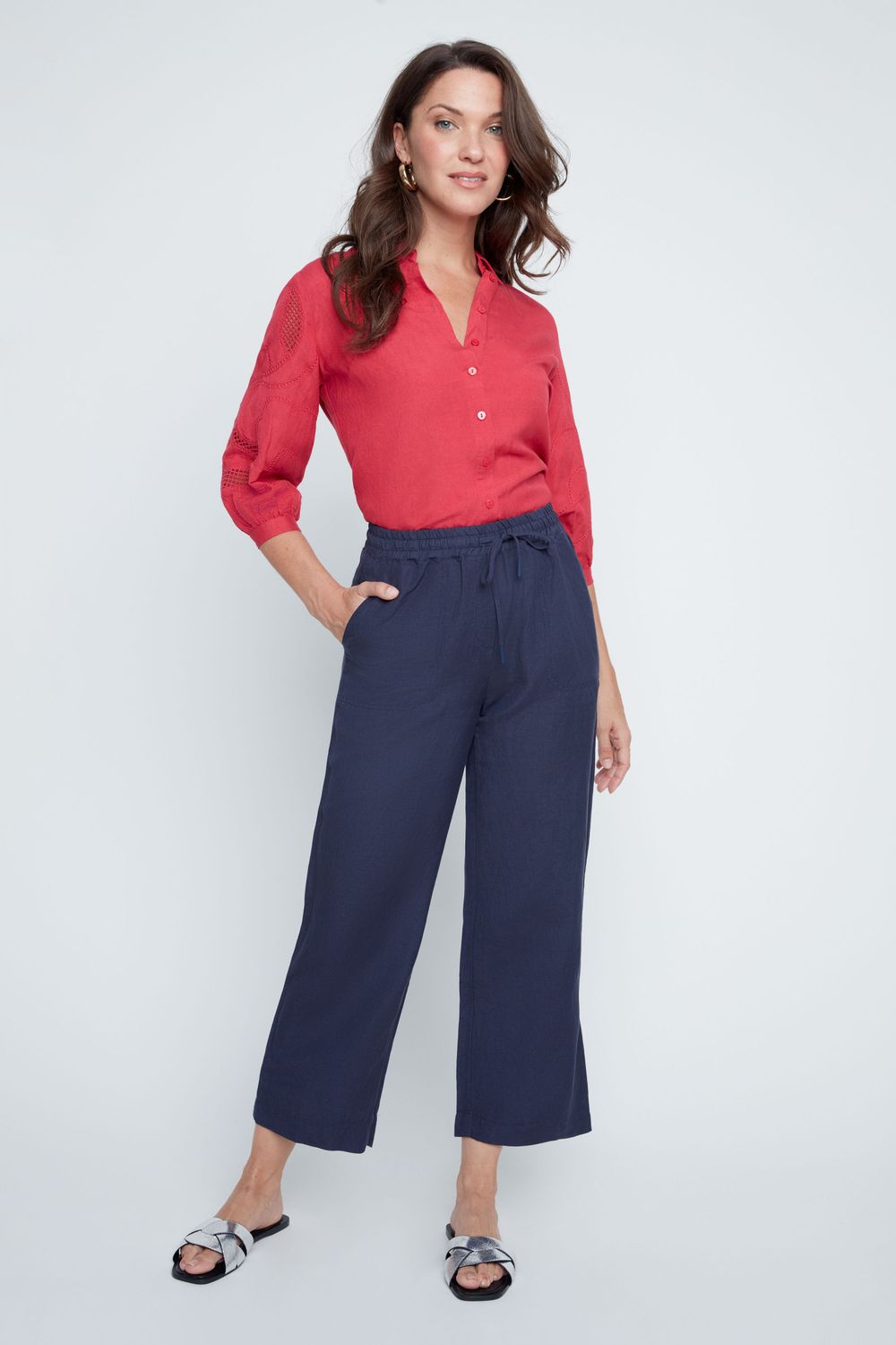 Woven Pant R11058 E3075, Color: Indigo, Size: XS