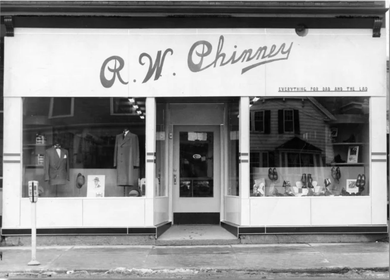 R.W. Phinney storefront 1952