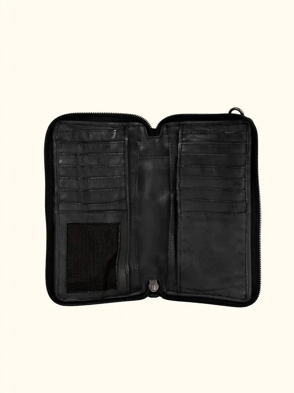 Bella Leather 026 Purse, Color: Black