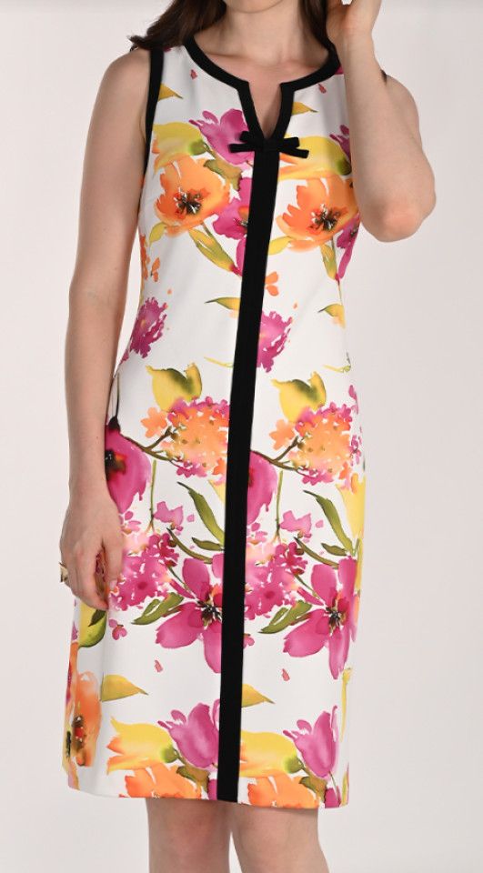 Knit Dress 261358, Color: White/Pink, Size: 6