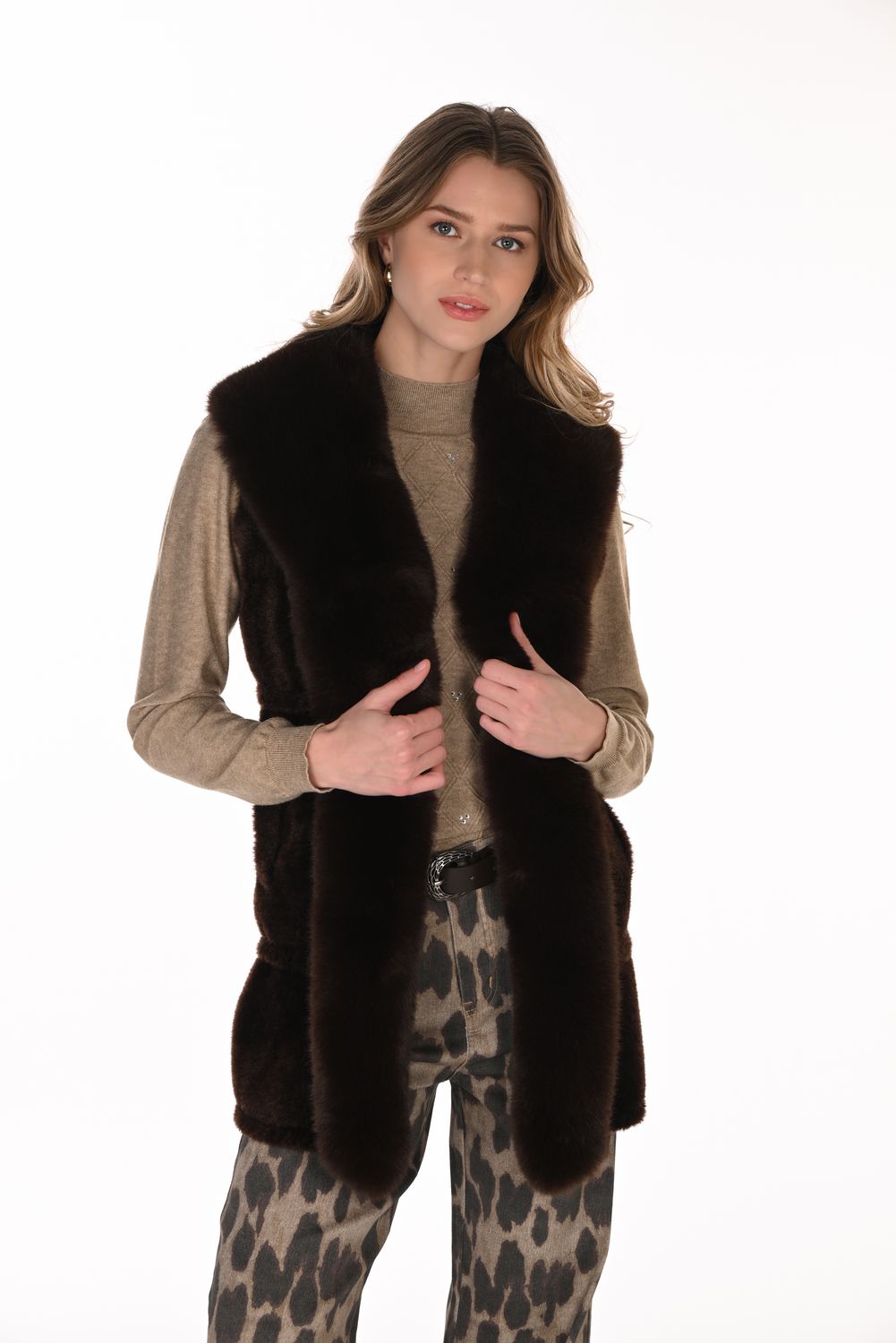 Faux Fur Vest 263704