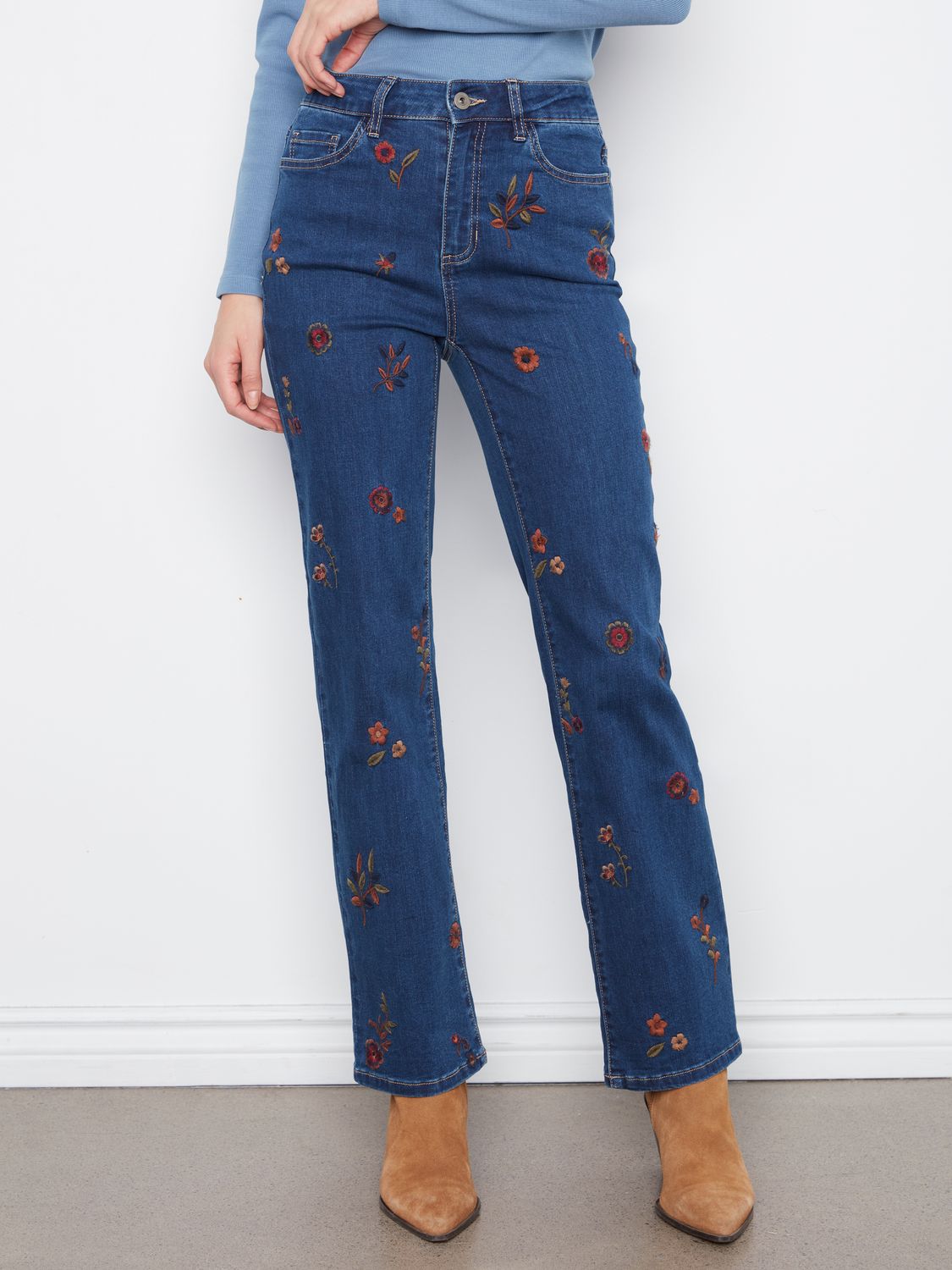 Floral Embellished Denim C5808/431A