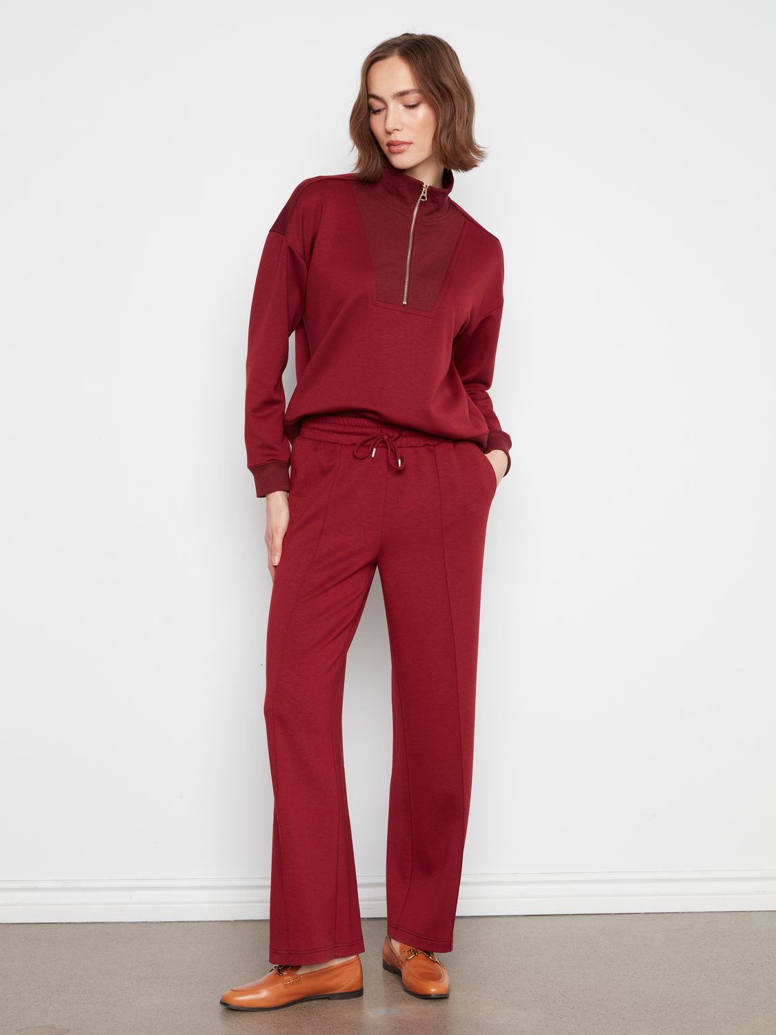 Wide Leg Pin Tuck Pants C5818/479C