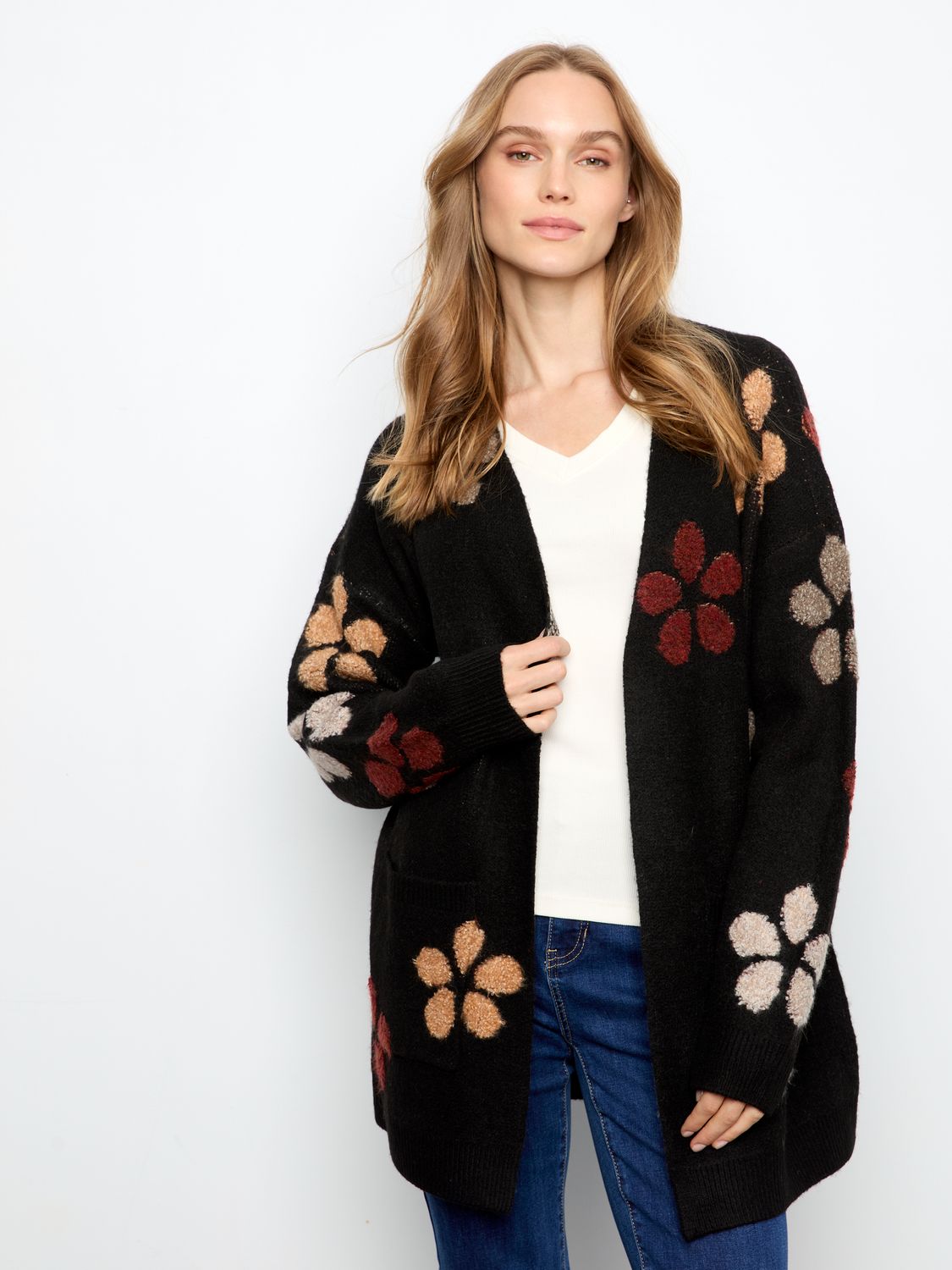 Flower Boucle Cardigan C2029/694C