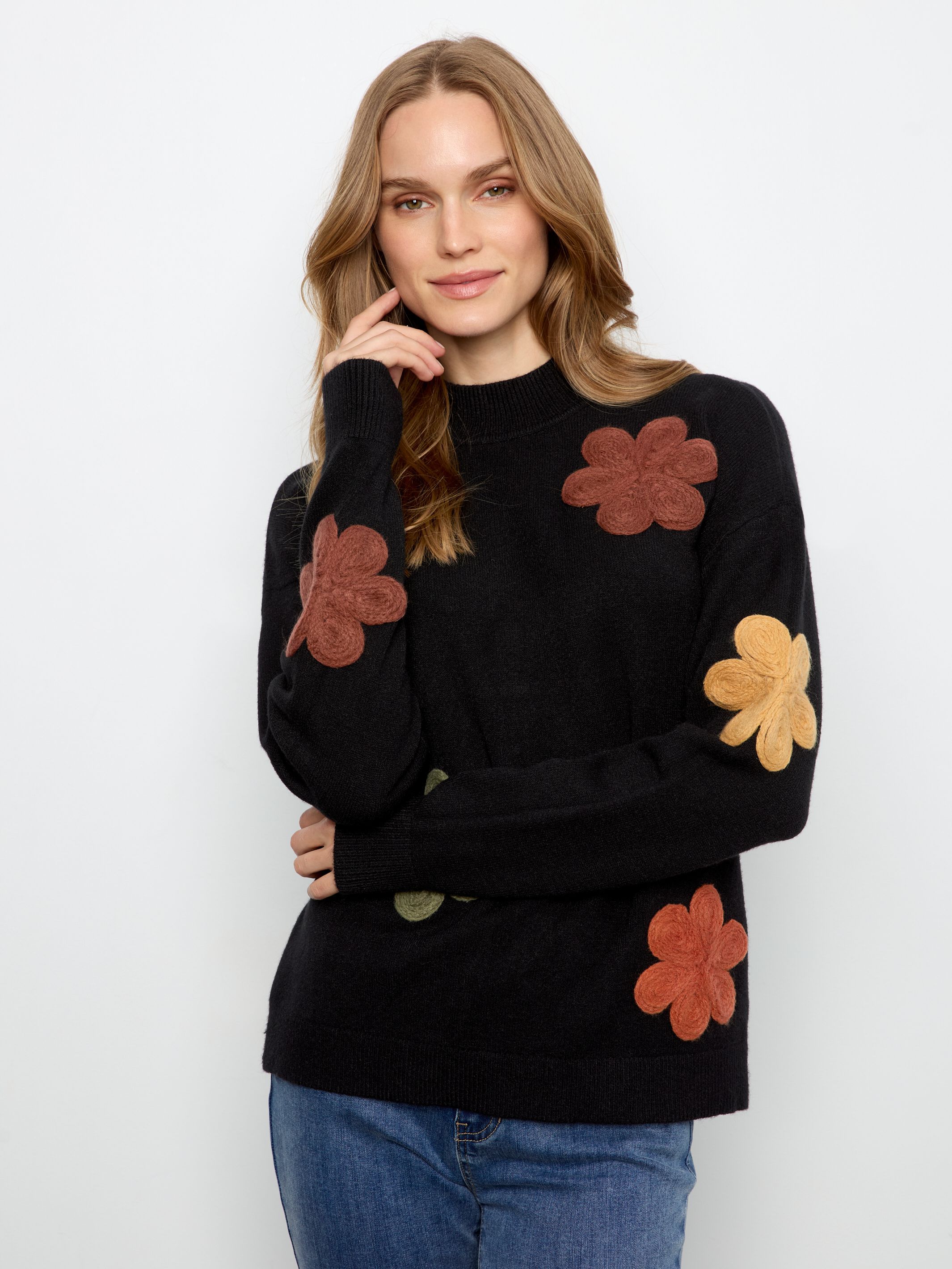 Flower Sweater by Charlie B