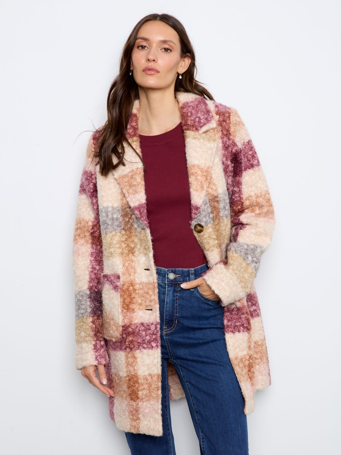 Boucle Knit Coat C6141ZR/707A
