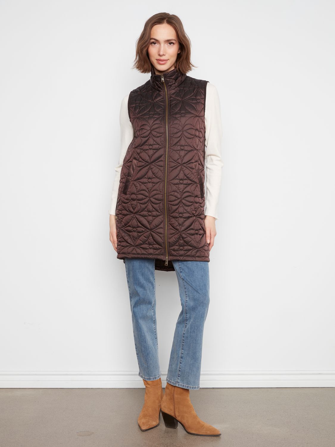 Puffer Vest With Removable Hood C6426/135B