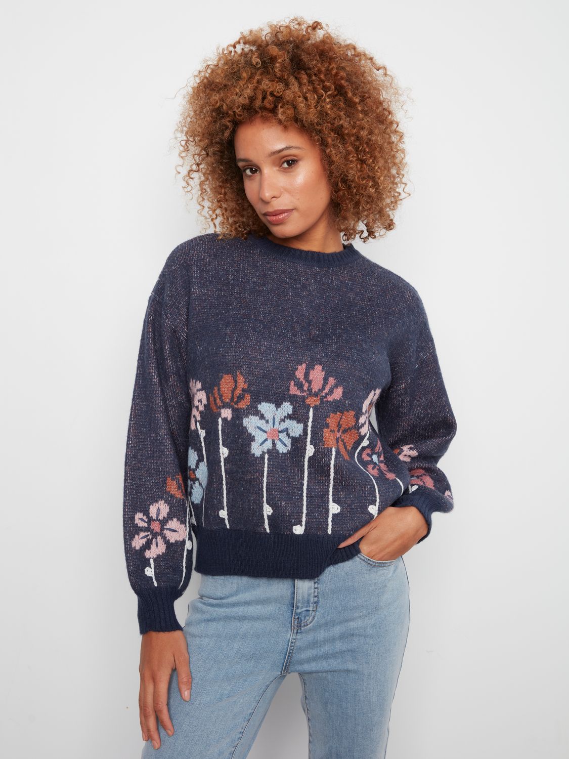 B.eye Jacquard Sweater C2089/763C