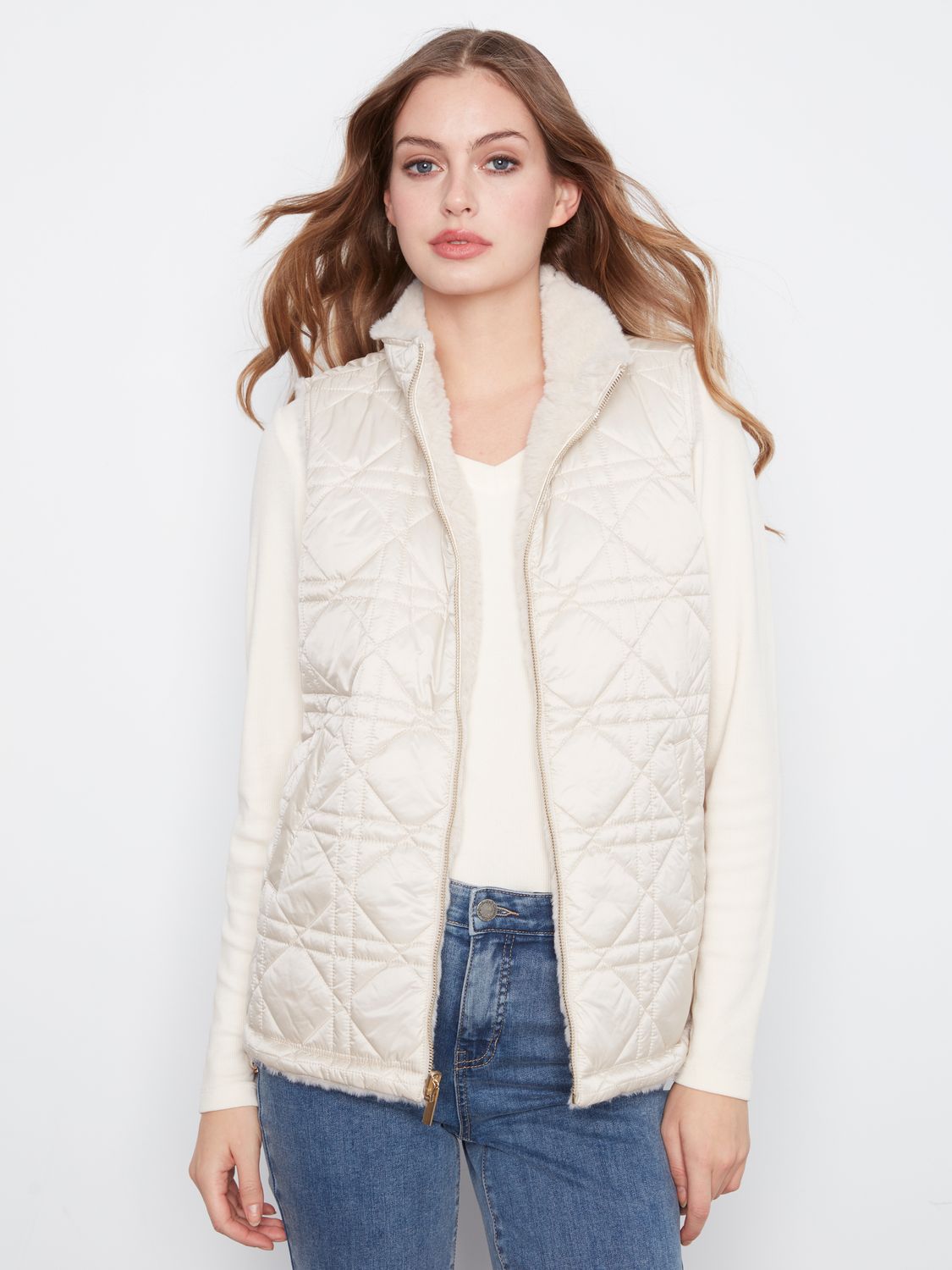 Reversible Fur Vest C6421/135B