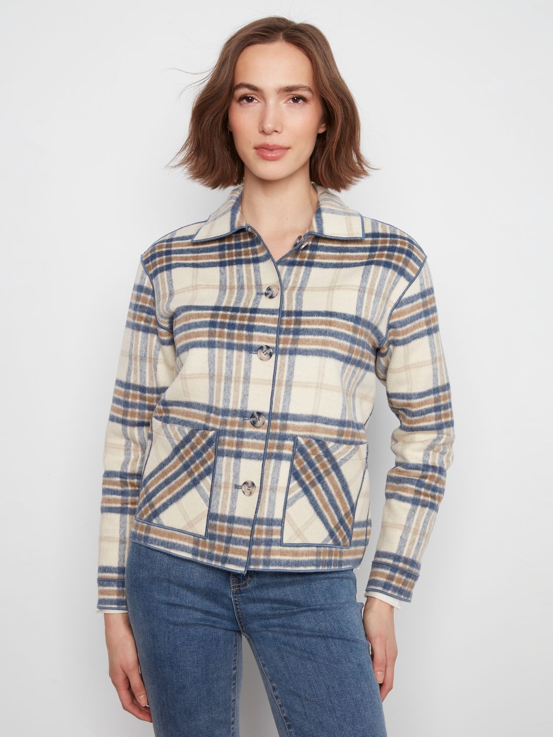 Reversible Plaid Jacket C6185YR/134B