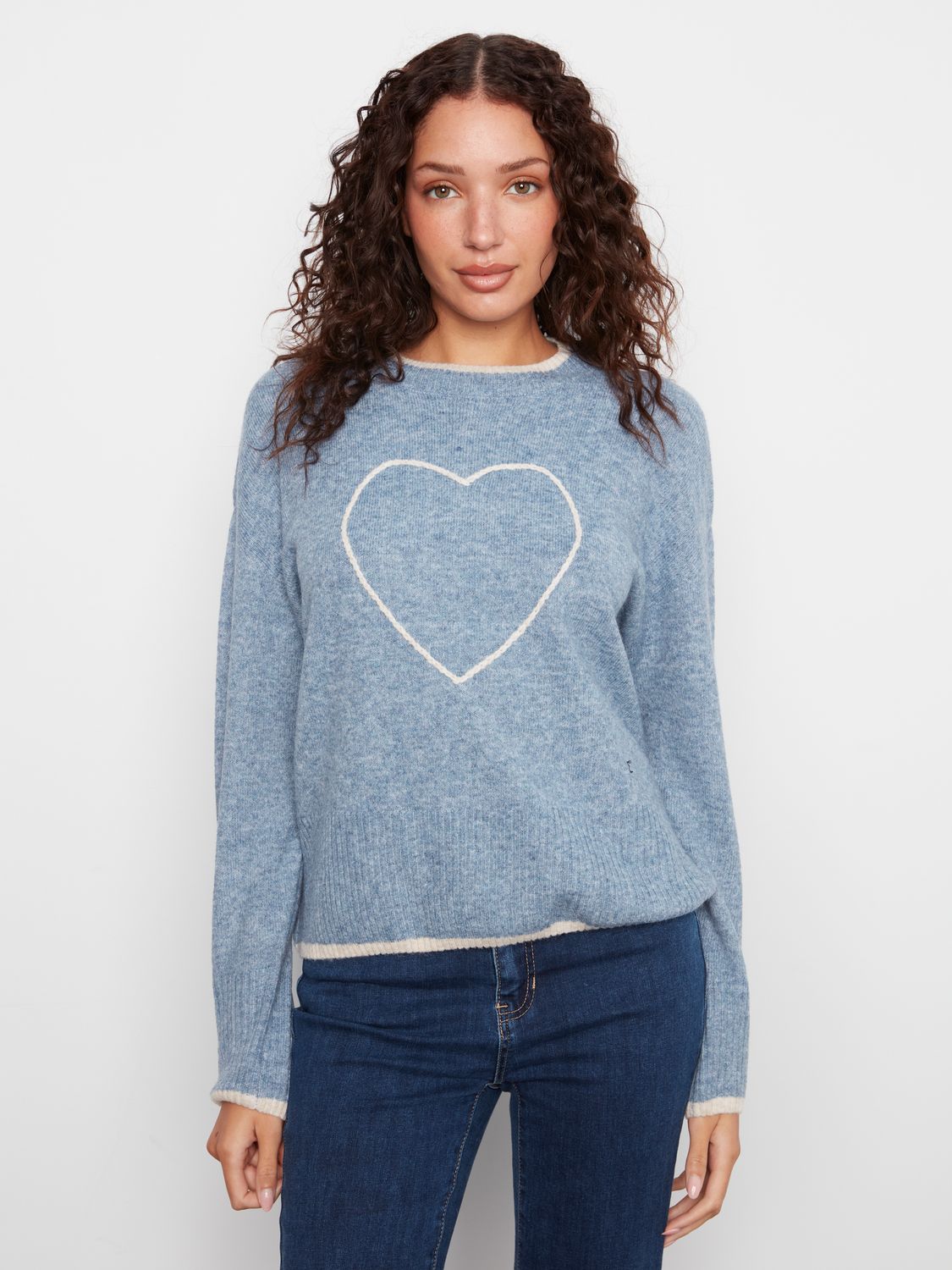 Embroidered Heart Sweater C2026H 690C