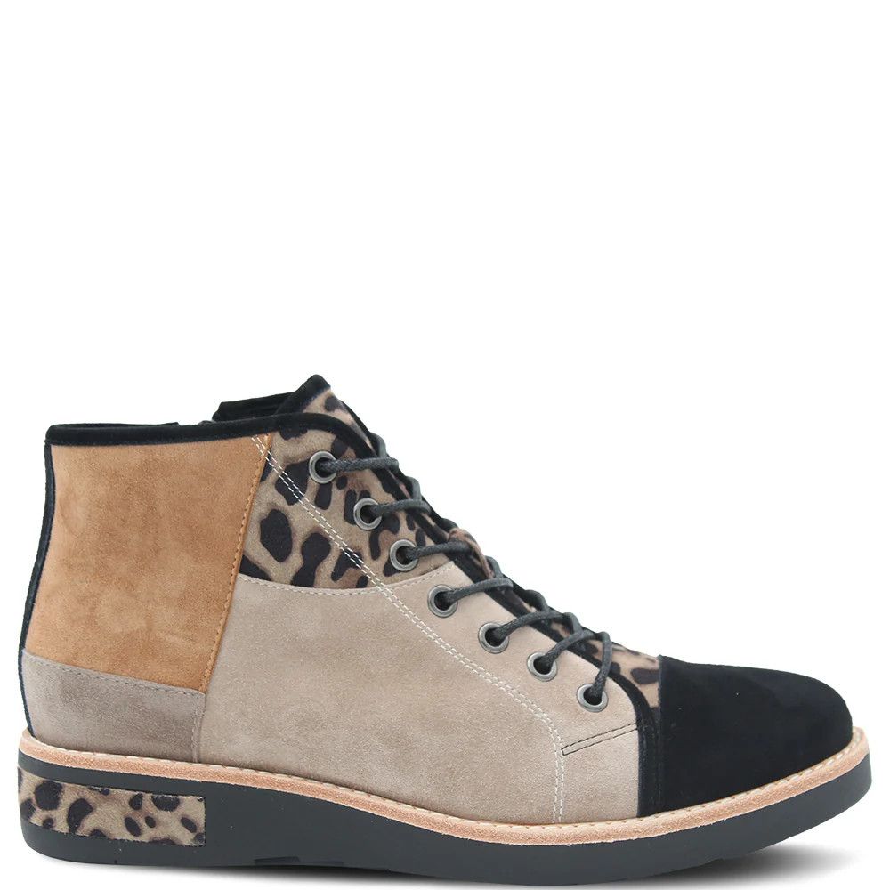 Regina Taupe Leopard Boot