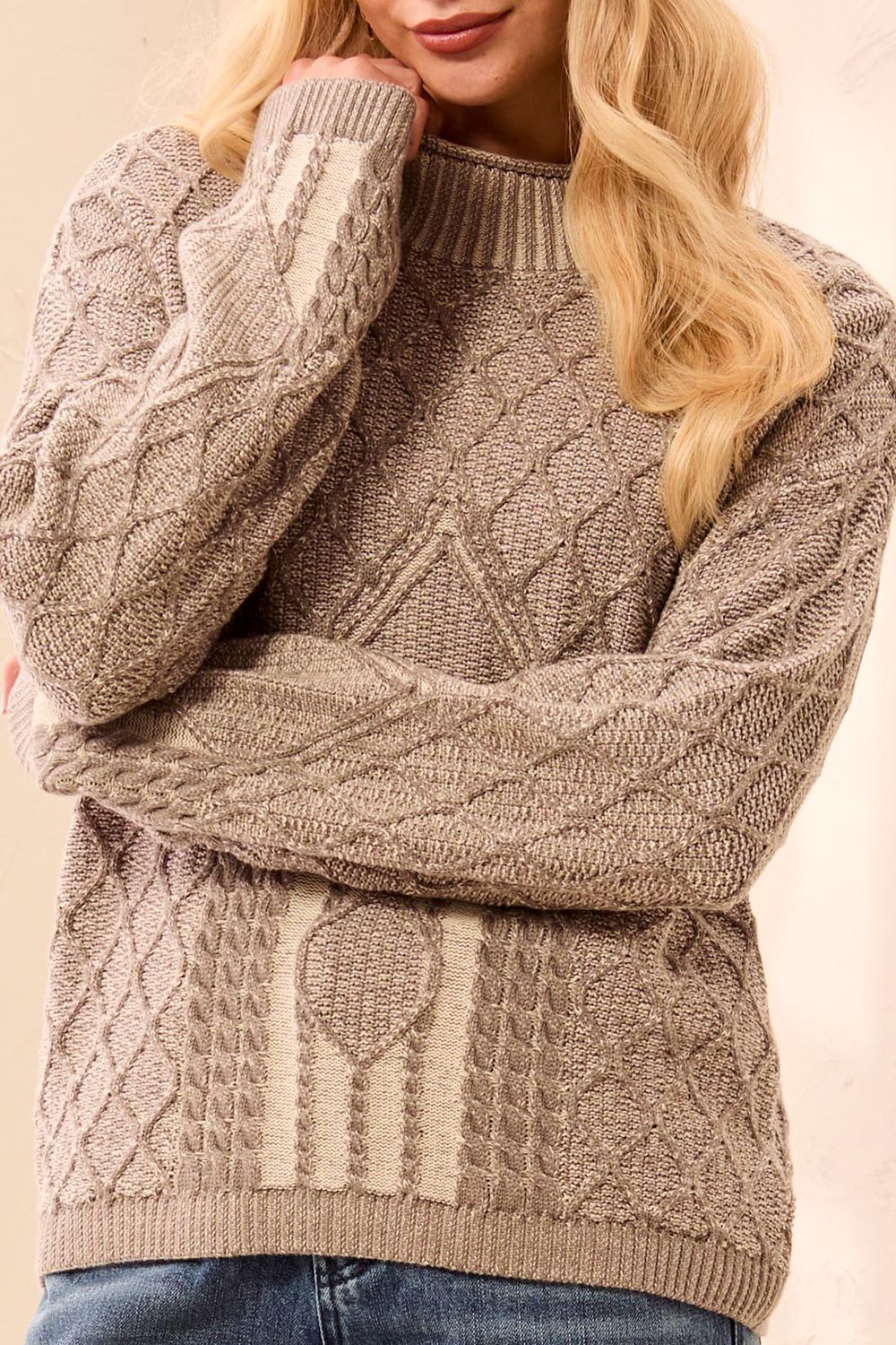 Sweater With Cables 3158O/576