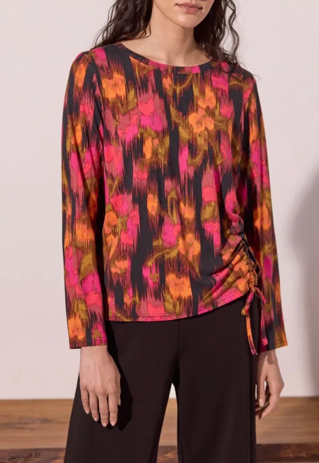 Top W/Side Ruching 3168O/3457, Color: Cedar, Size: XS