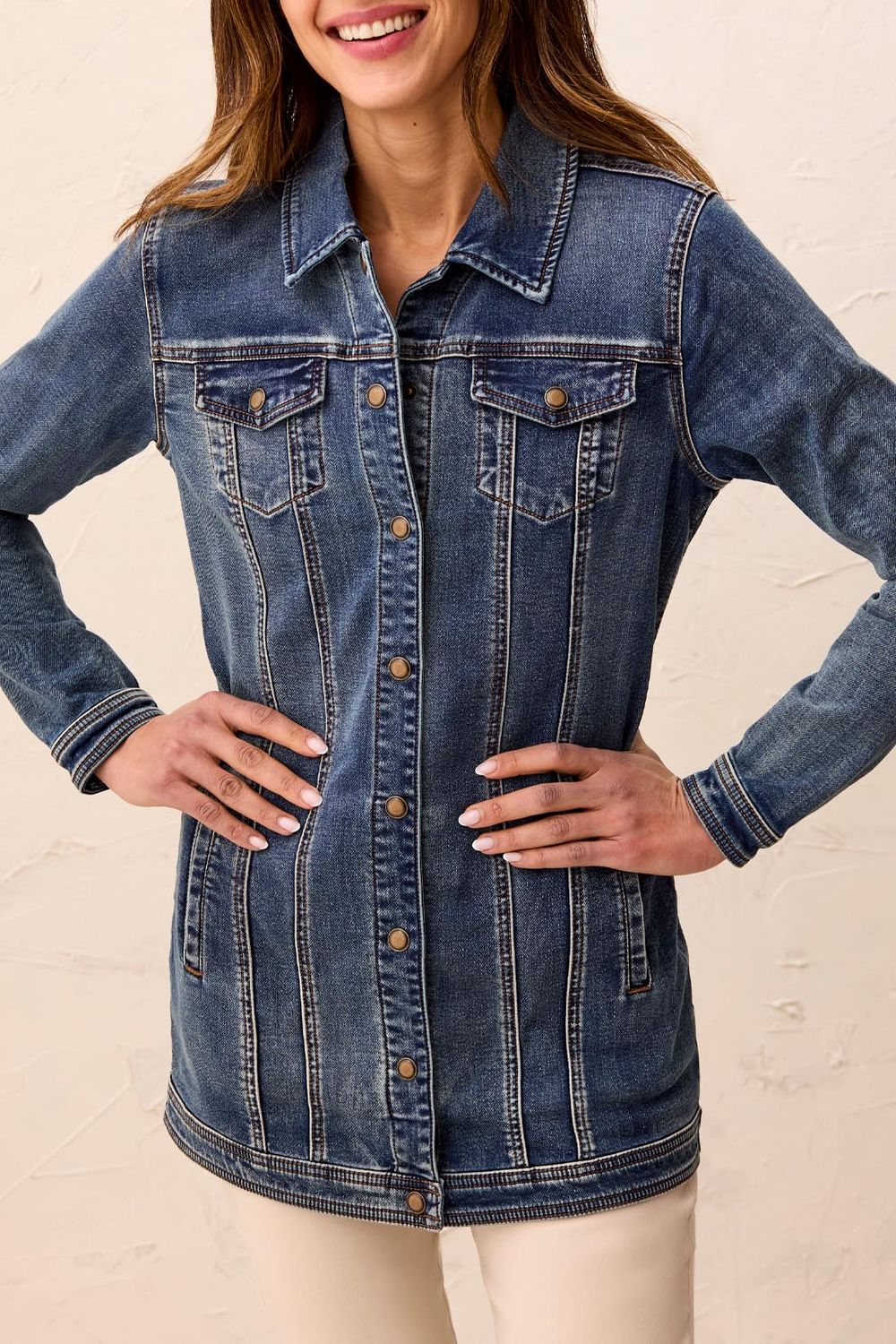 Maxi Knit Denim Jacket 6042O/333