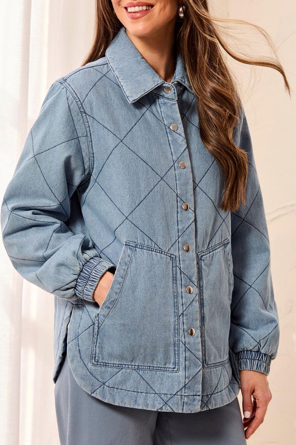 Denim Quilted Jacket 6242O/5605