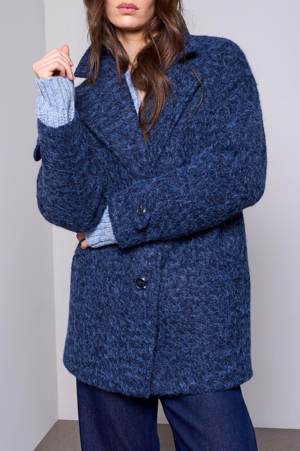 Lined Cocoon Coat 6245O/5633