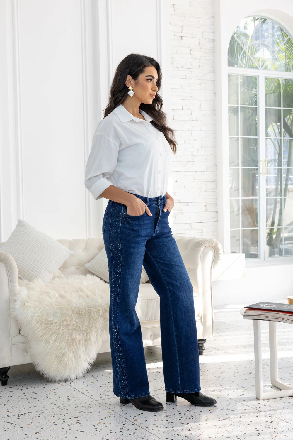 Lumina Diamond-Seam Denim 2751
