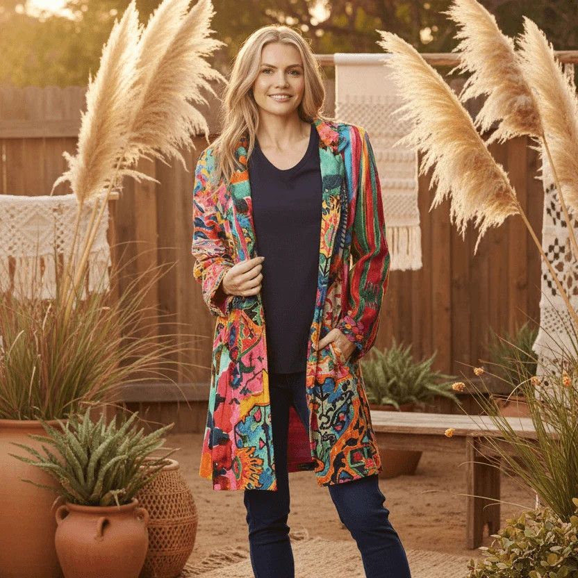 Long Digital Coat 62-811