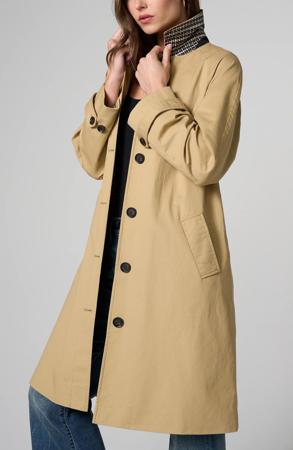 Raglan Sleeve Trench Coat LM1D42BN02