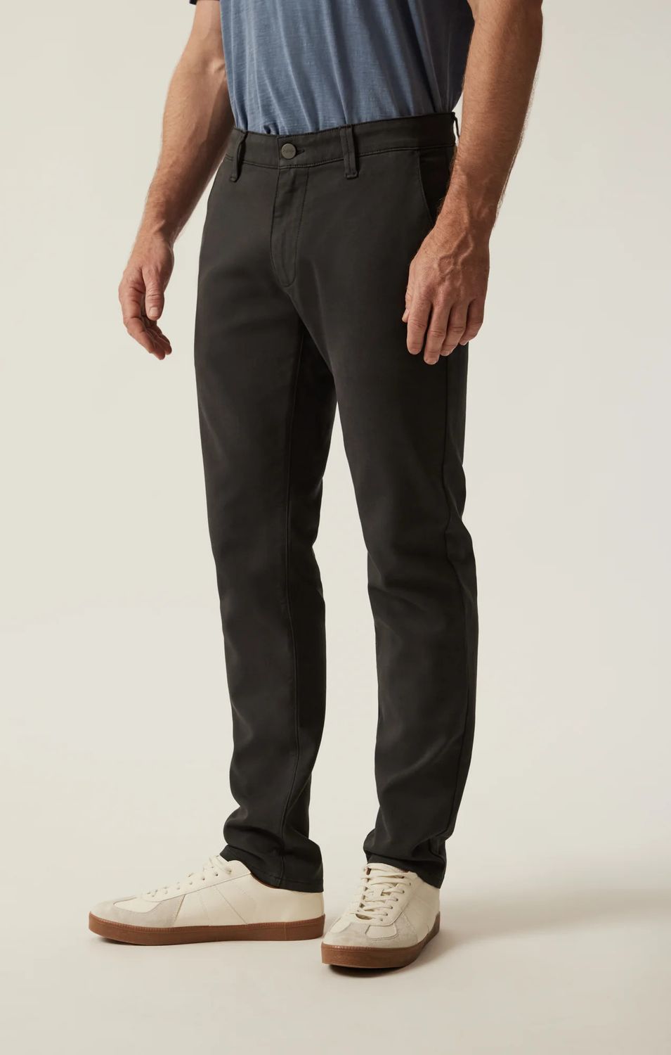 Verona Straight Leg Chino Pants Dark Grey