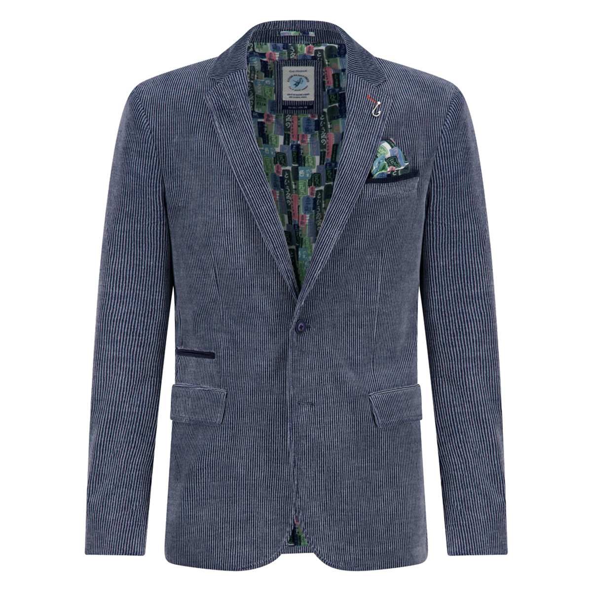 Two Tone Ribbed Blazer 34.106