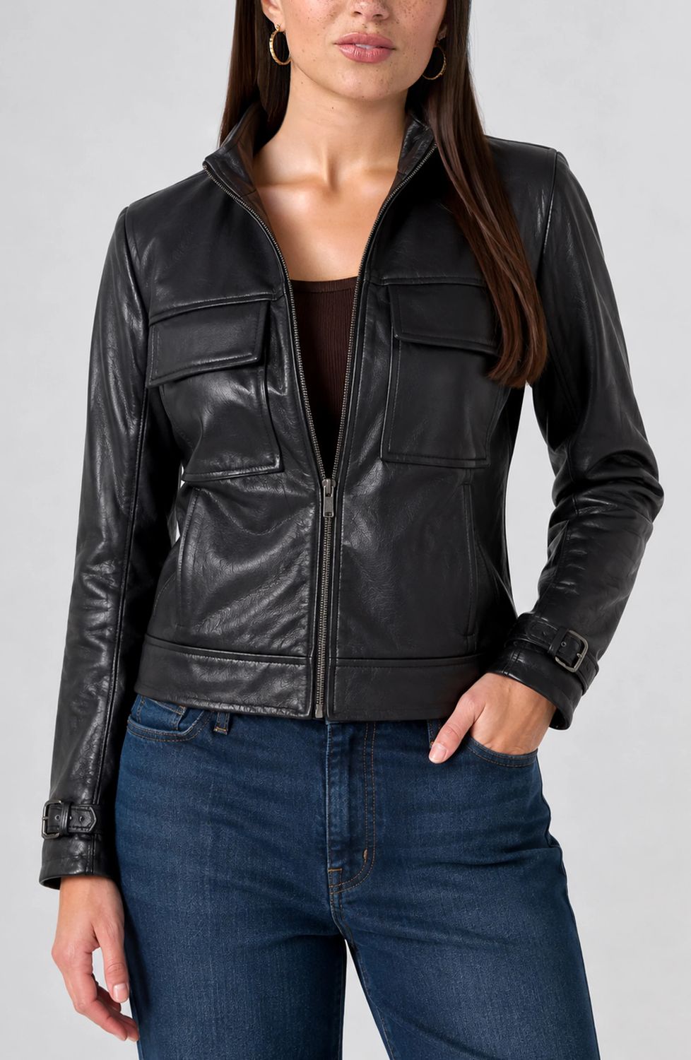 Zip Front Jacket ZM1D16TL95
