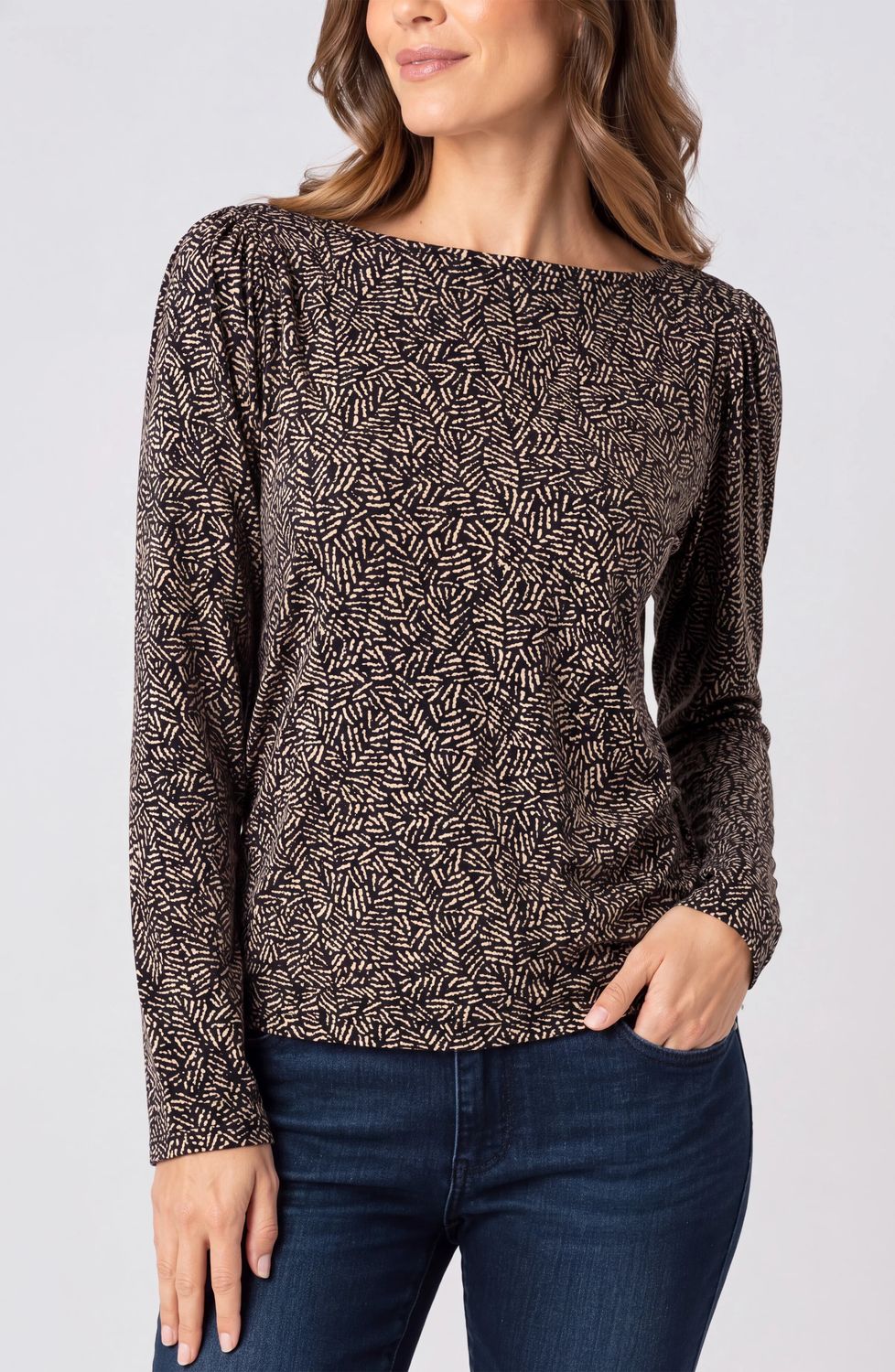 Jewel Neck Top LM8M02KP5P51