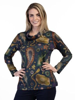 Cowl Neck Top V7126
