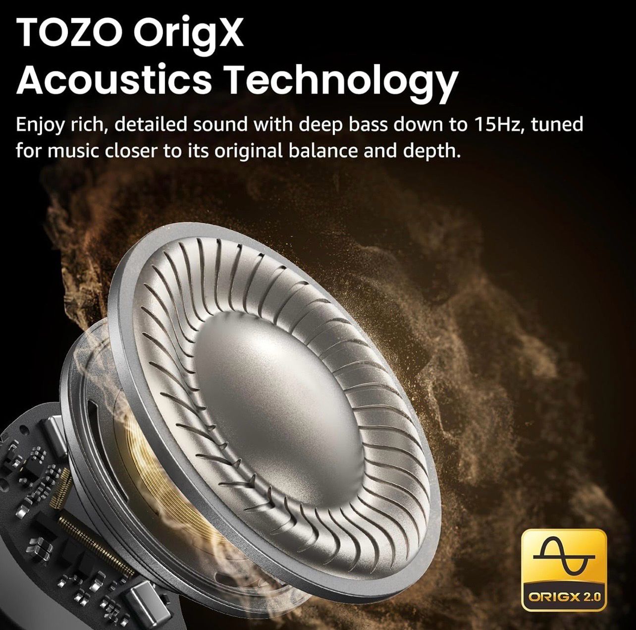 TOZO Hybrid Active Noise Cancelling Wireless Earbuds