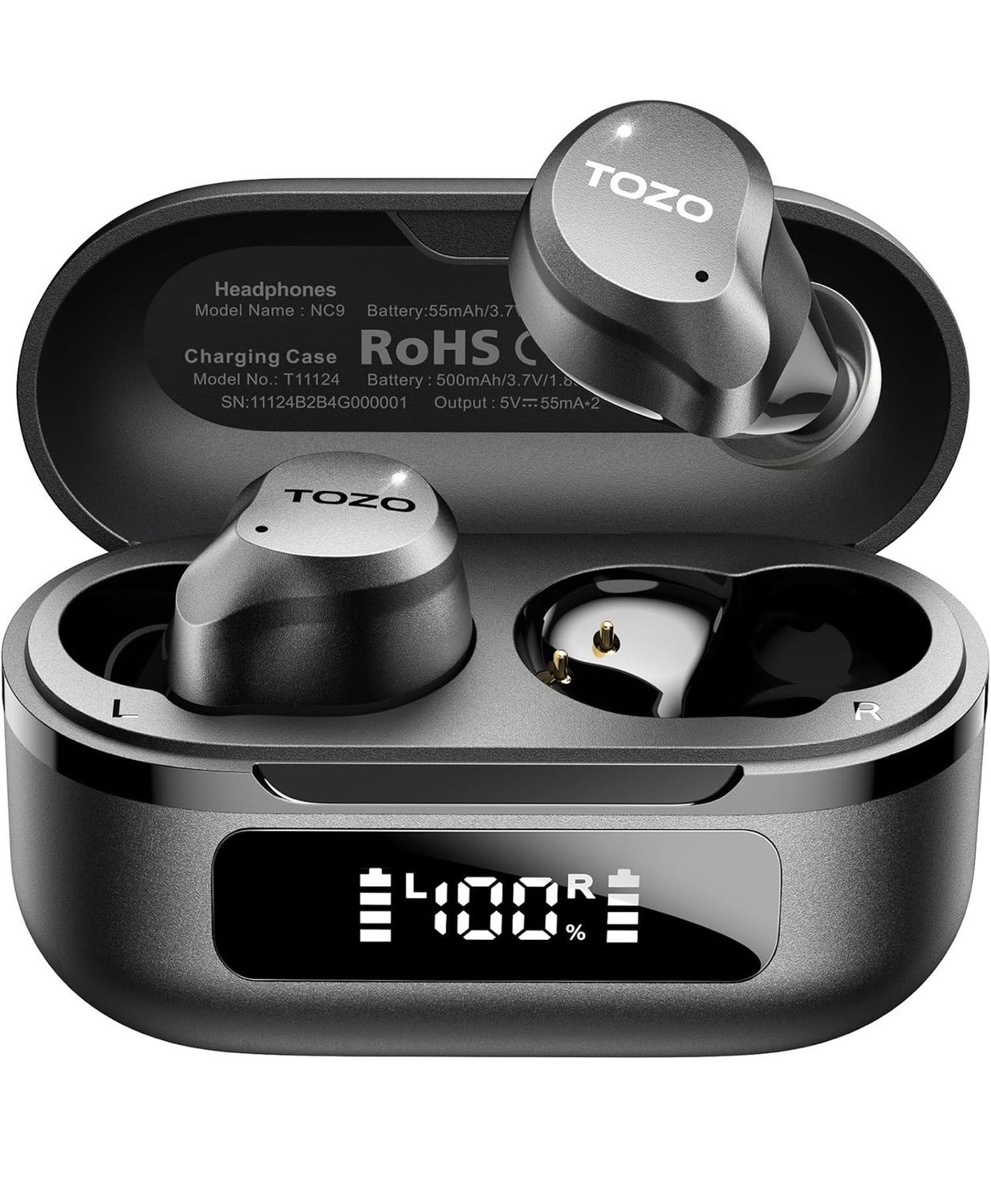 TOZO Hybrid Active Noise Cancelling Wireless Earbuds