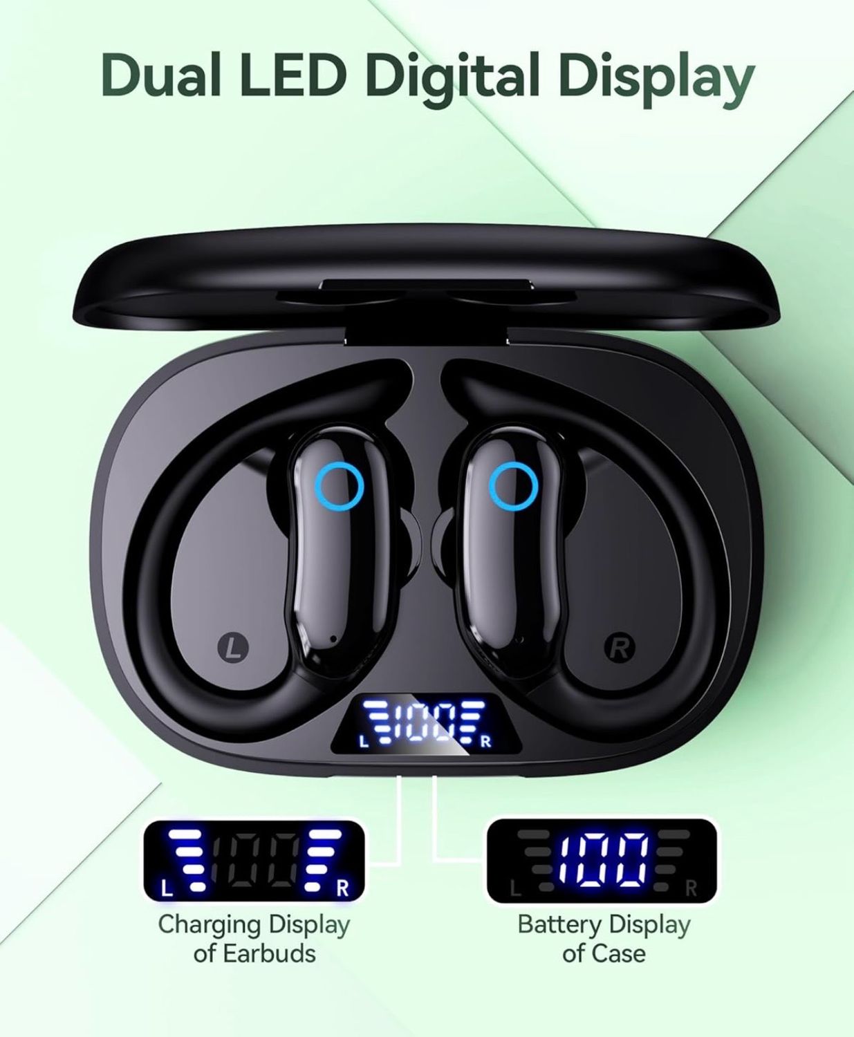 GNMN Active Noise Cancelling Ear Buds Wireless Earbuds