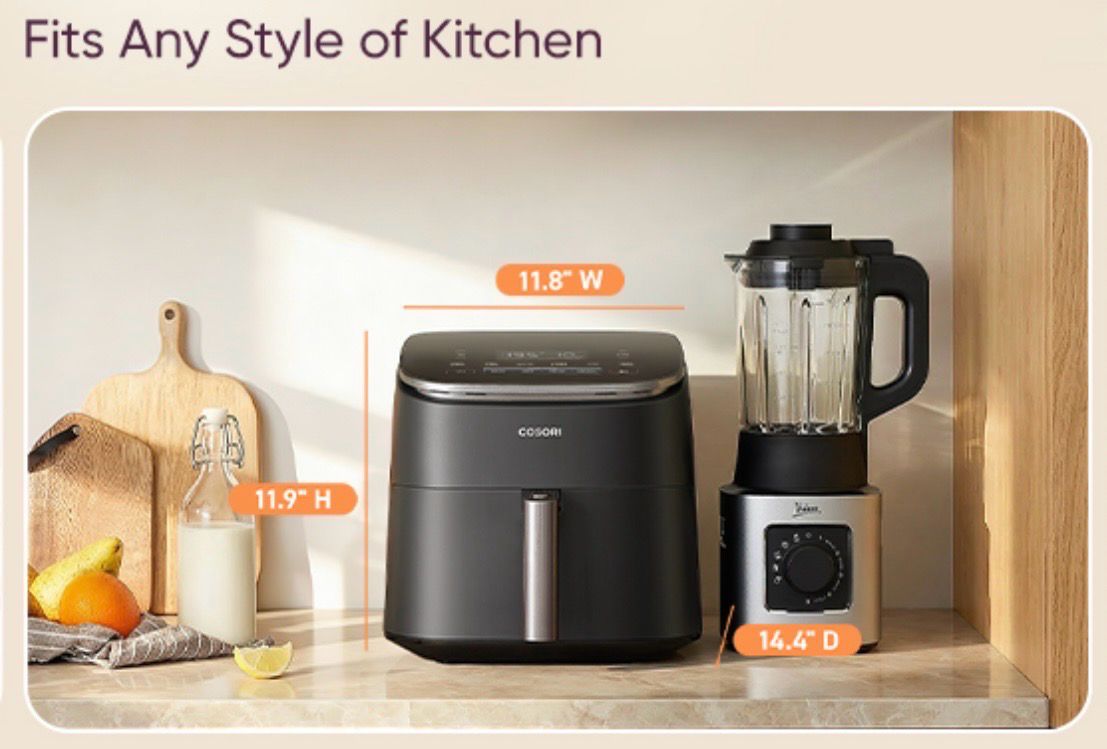 9-in-1 TurboBlaze Air Fryer 6 Qt, Premium Ceramic Coating