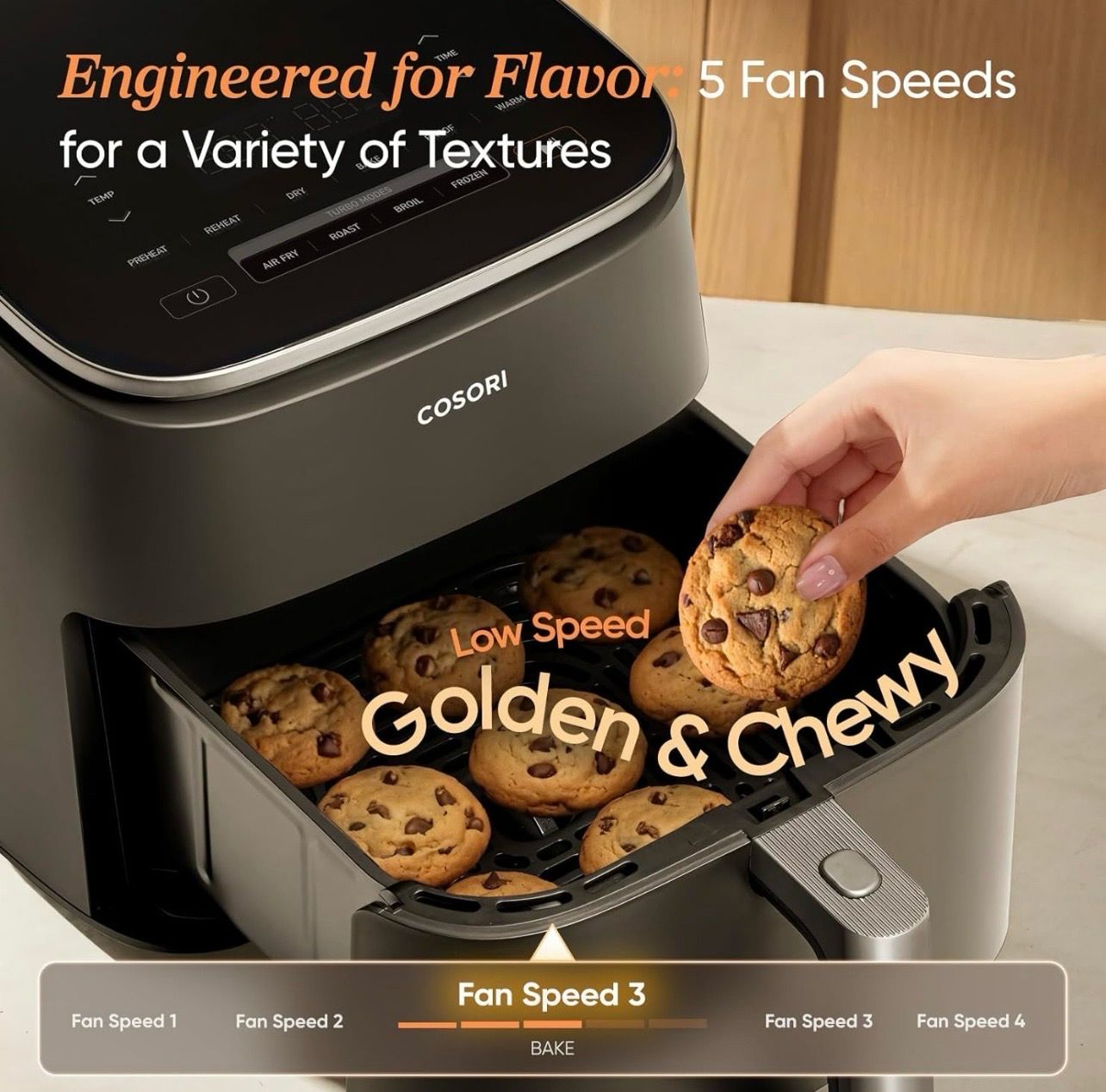 9-in-1 TurboBlaze Air Fryer 6 Qt, Premium Ceramic Coating