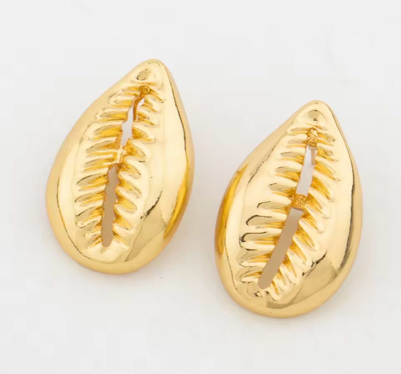 Jewelry Set Copper Women African Shell Shape Design Earrings Bracelet Ring Dubai Arab Turkis Jewelry