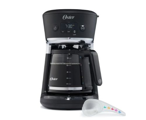 Cafetera Oster® 12 tazas - Sistema medición programable / Color Negro