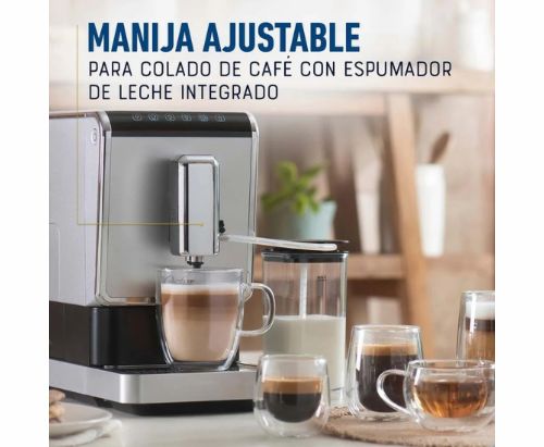 Cafetera Automática Oster® para Espresso de 20 bar de presión / Acero inoxidable