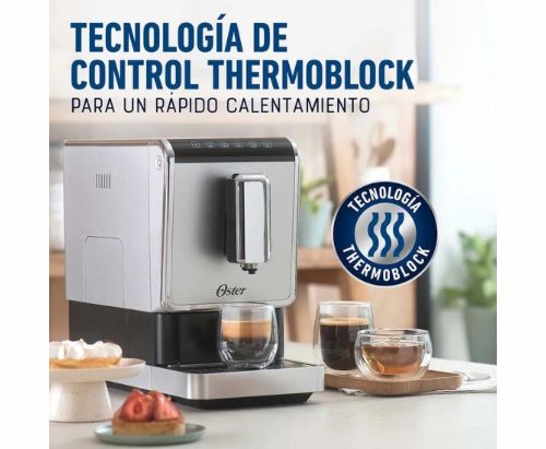Cafetera Automática Oster® para Espresso de 20 bar de presión / Acero inoxidable