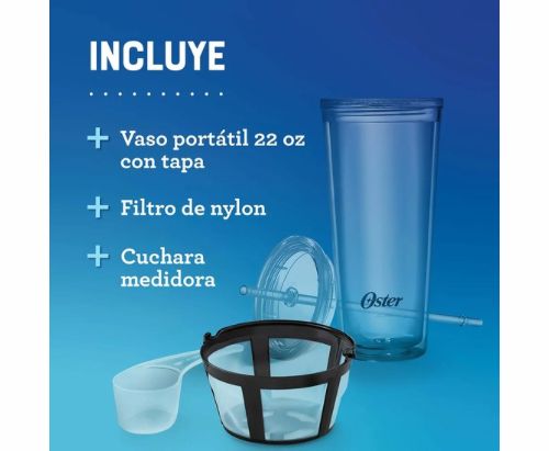 Cafetera Oster® Filtro permanente - 12 tazas / Color Negro
