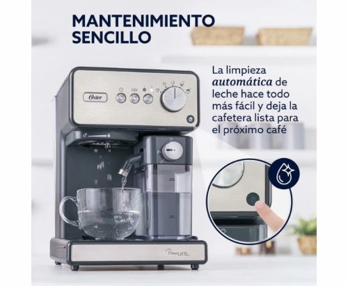 Cafetera Automática Oster® Espresso, PrimaLatte / Acero Inoxidable / BVS