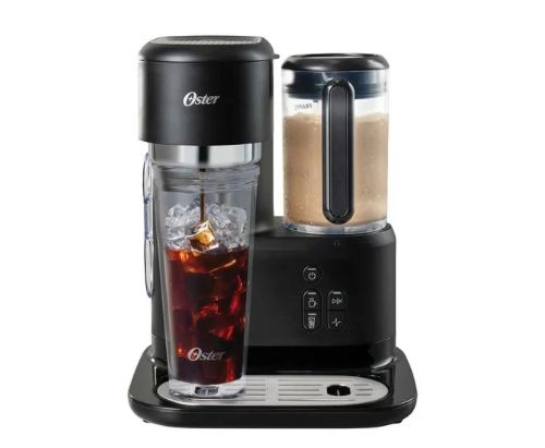 Cafetera frappé Oster® funcion licuadora / Color Negro- Plata