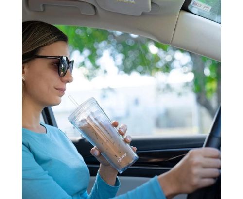 Cafetera frappé Oster® funcion licuadora / Color Negro- Plata