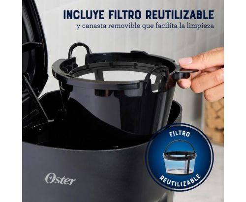 Cafetera Oster® programable 12 tazas / pantalla táctil