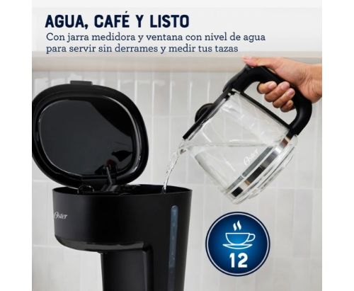 Cafetera Oster® programable 12 tazas / pantalla táctil