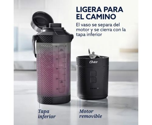 Licuadora Portátil Oster GoMAX 590 ml Capacidad / Smoothies / Negro - BLSTGFP-B20-000